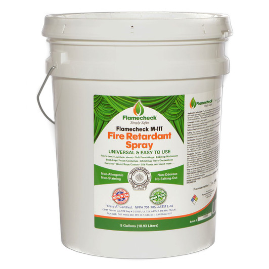 5 Gallon Flamecheck M-111 Fire Retardant Spray - Interior - Wood & Fabrics