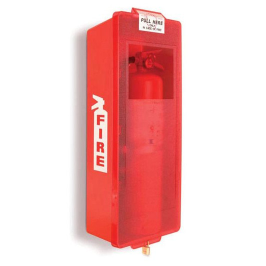 Mark II Fire Extinguisher Cabinet, Red Tub/Red Cover - Indoor/Outdoor Mark II Fire Extinguisher Cabinet, Red Tub/Red Cover - Indoor/Outdoor