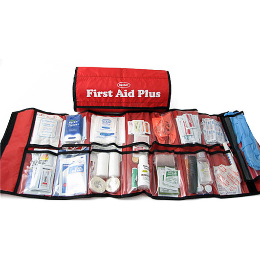 100 Piece First Aid Kit in Waterproof Red Dry Sack - First Aid Kits