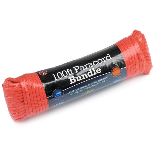 Lake & Trail Paracord 50ft Black 1100lb