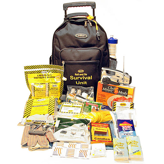 STAY SAFE Homeless Care Emergency Survival Kit with Food Water - 19 piece -  Office Emergency Kits