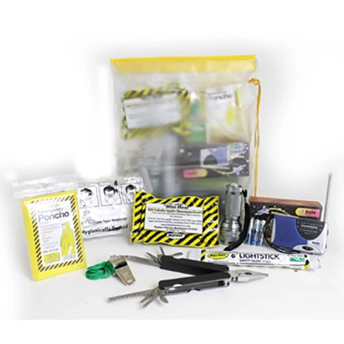 Waterproof Emergency Unit in See Through Heavy Duty Bag