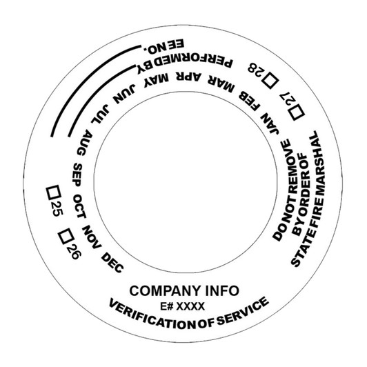 Custom printed California verification of service collars