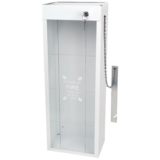 Universal 10 lb. 20 Gauge Metal Fire Extinguisher Cabinet with Striker Bar