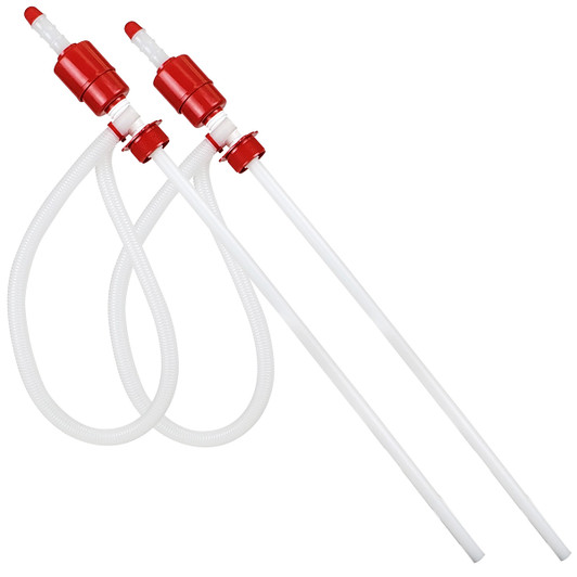 Set of 2 - Manual Siphon Liquid Transfer Pump - 5 GPM Water Barrel Pump for 30 to 55 Gallon Drums Set of 2 - Manual Siphon Liquid Transfer Pump - 5 GPM Water Barrel Pump for 30 to 55 Gallon Drums