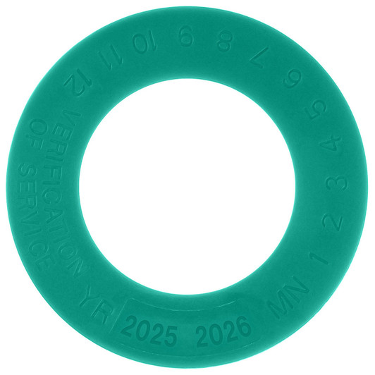 1 3/8" Dia. Verification of Service Collar - Green