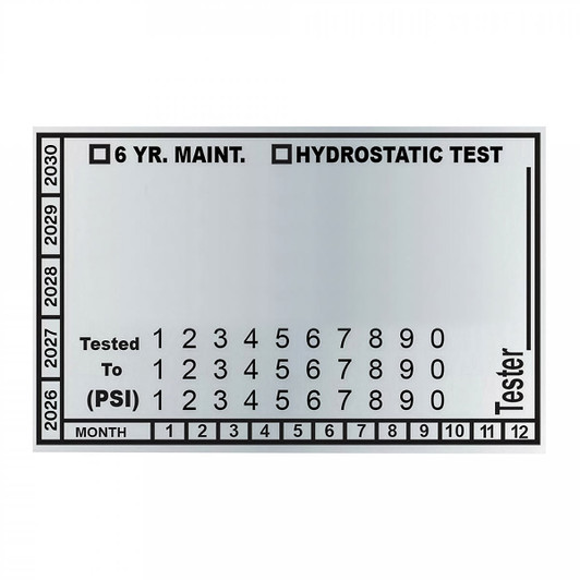 Blank Hydrotest Labels - 250