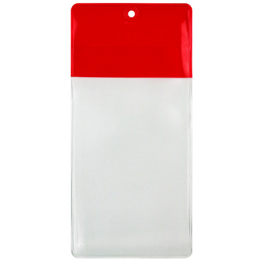 Heavy Duty Red Flap Tag Cover