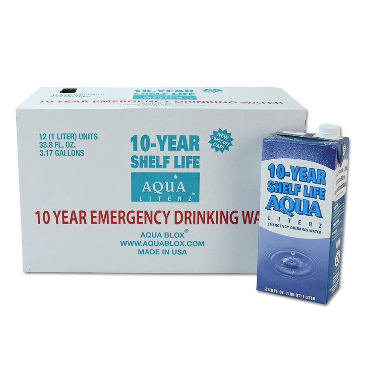 Emergency Drinking Water - 20 Yr Shelf Life (Case of 6 Bottles )