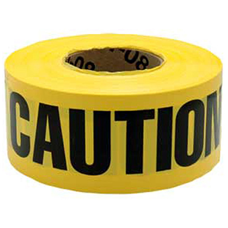 1000' Yellow Caution Tape - 2 Mil