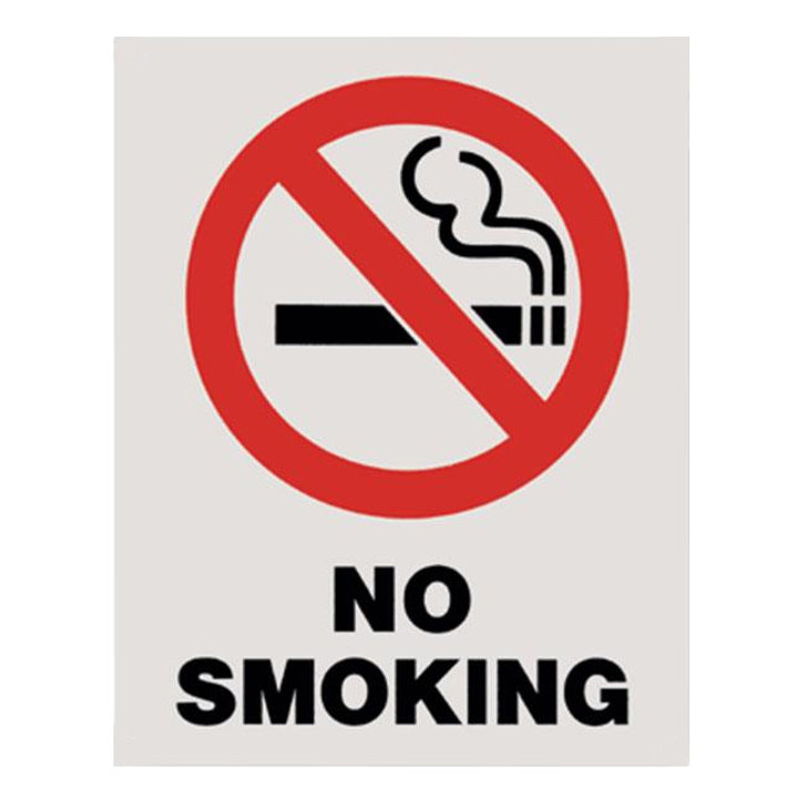 No Smoking Sign - 8" x 10" - Adhesive Vinyl