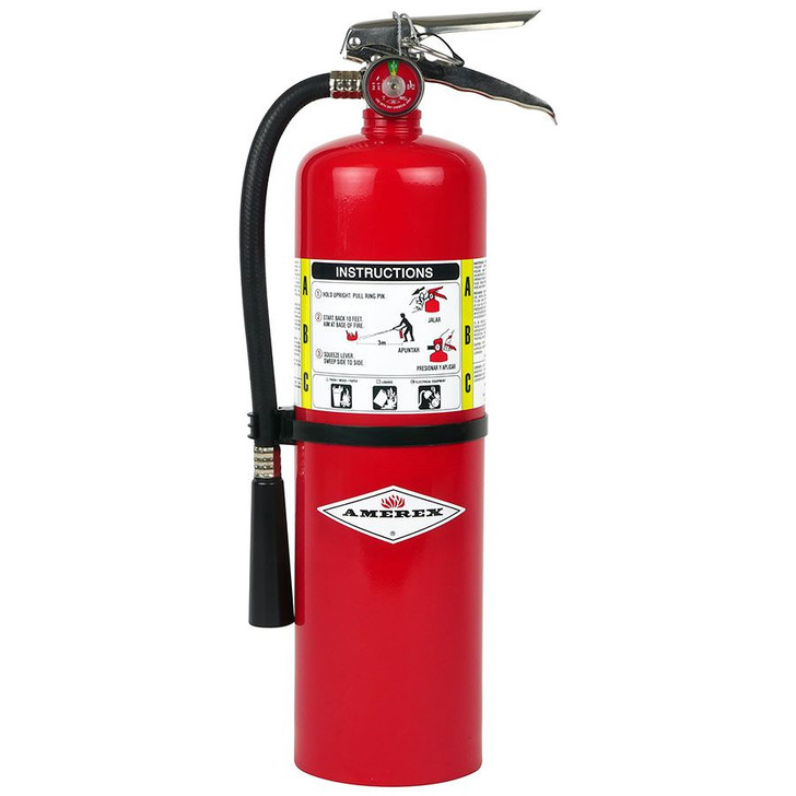 Amerex B441 10 lb. ABC Dry Chemical Fire Extinguisher, 4A:80B:C
