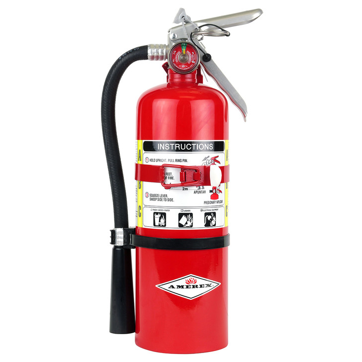 5 lb. ABC Fire Extinguisher - 2A:10B:C - Amerex B500T - with Vehicle Bracket