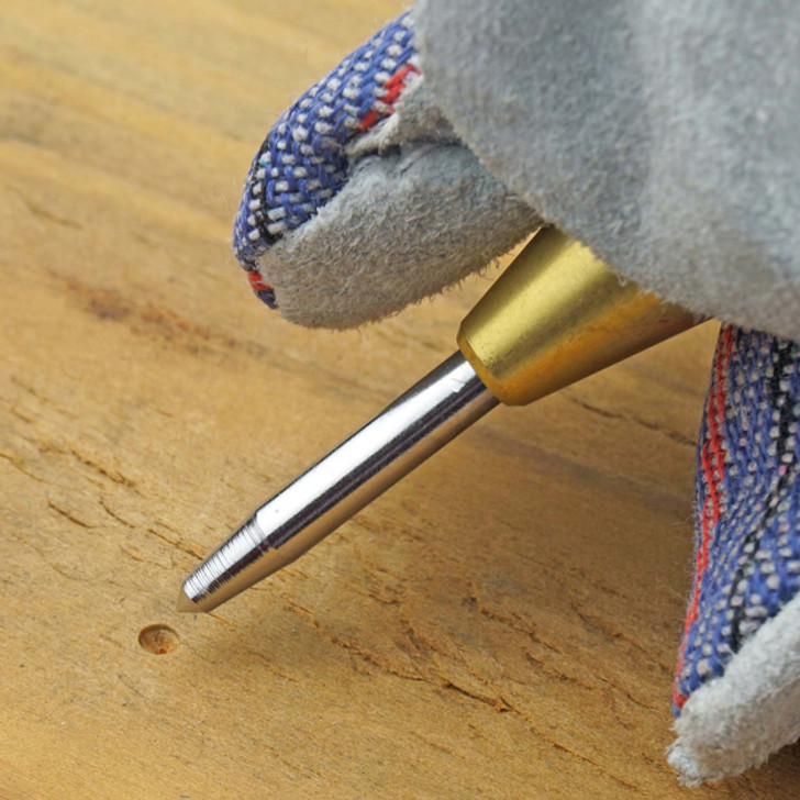 5" SpringLoaded Brass Window Punch with Knurled Handle Auto