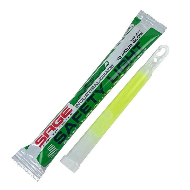 Sage 12-Hour Green Glow Safety Light Stick - 6"