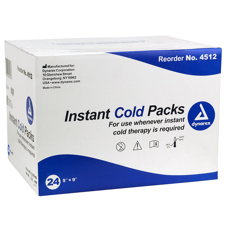 Dynarex 4512 Instant Cold Pack 5'' x 9'' - 24 Pack