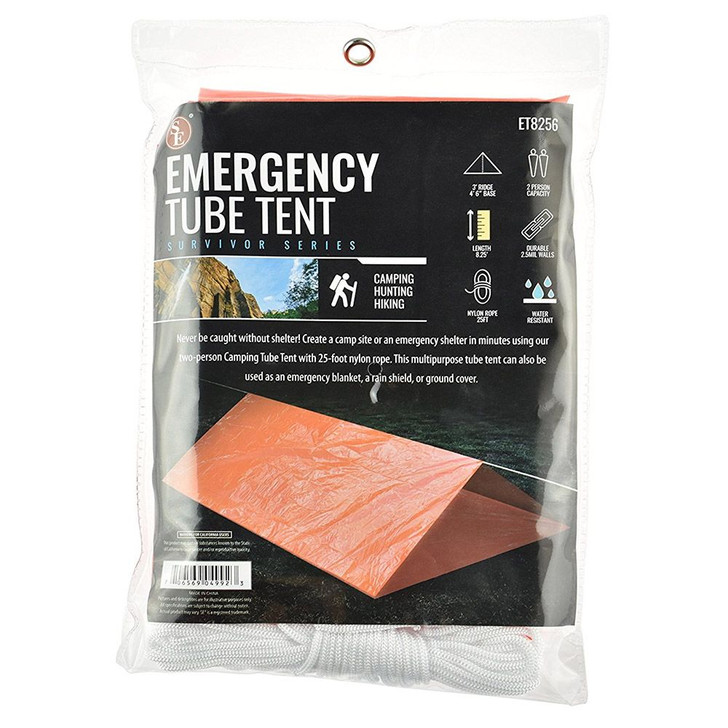 Emergency 2 Person Tube Tents - Case of 6
