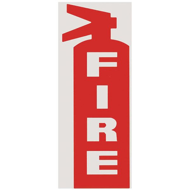 Fire Sign - Die-Cut Letters - Silk Screened on Adhesive Vinyl  - 3" x 8.5"