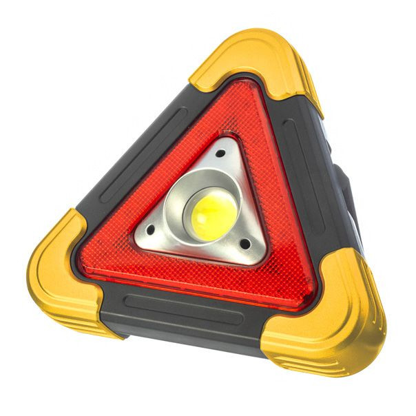COB LED Safety Warning Triangle Work Light with Stand Handle - 500