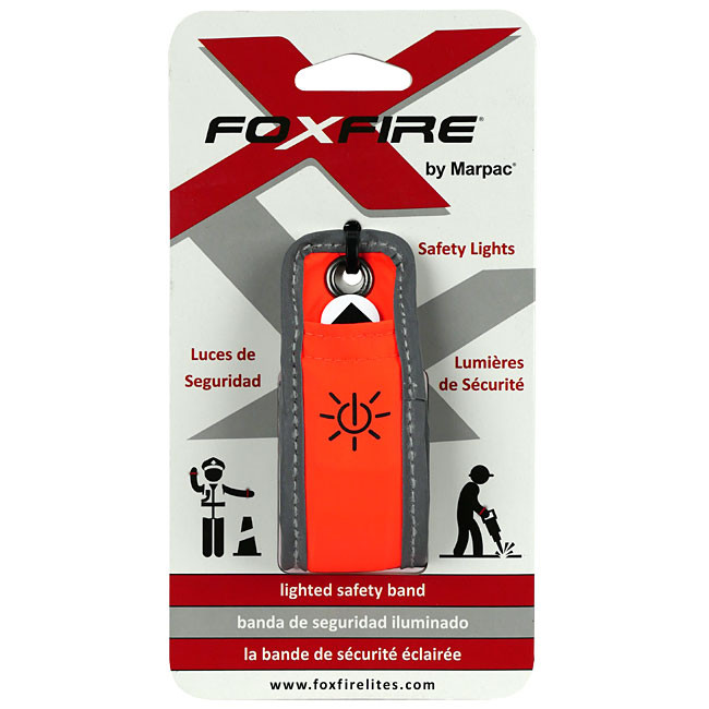 FoxFire Slap Wrap LED Orange Glow Reflective Safety Armband - Auto