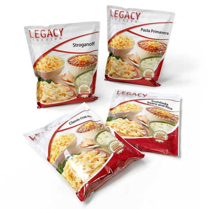 Legacy Foods 16 Serving Family Entrée Sample Pack