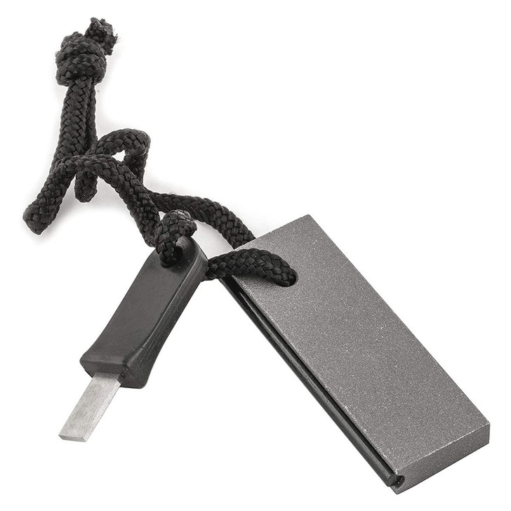 Magnesium Block Fire Starter With Flint, Striker & Lanyard