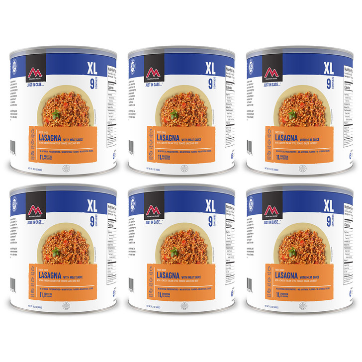 Mountain House Lasagna w/ Meat Sauce - #10 Cans - Case of 6