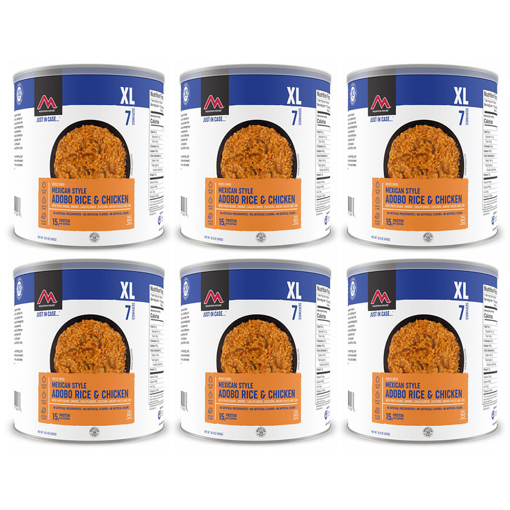 Mountain House Mexican Adobo Rice & Chicken - #10 Cans - Case of 6