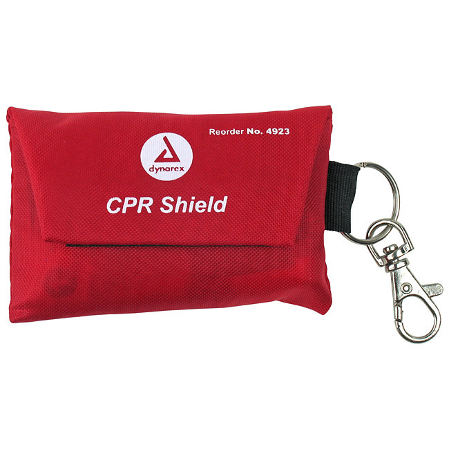 Dynarex CPR Shield with Keyring Pouch - Bio-Hazard Protection