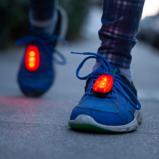 Clip On Red LED Safety Strobe Light 3 Stage Batteries Included Safety Visibility Supplies