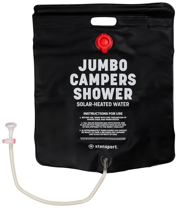 Stansport Jumbo Campers Solar Heated Shower - 5 Gallon