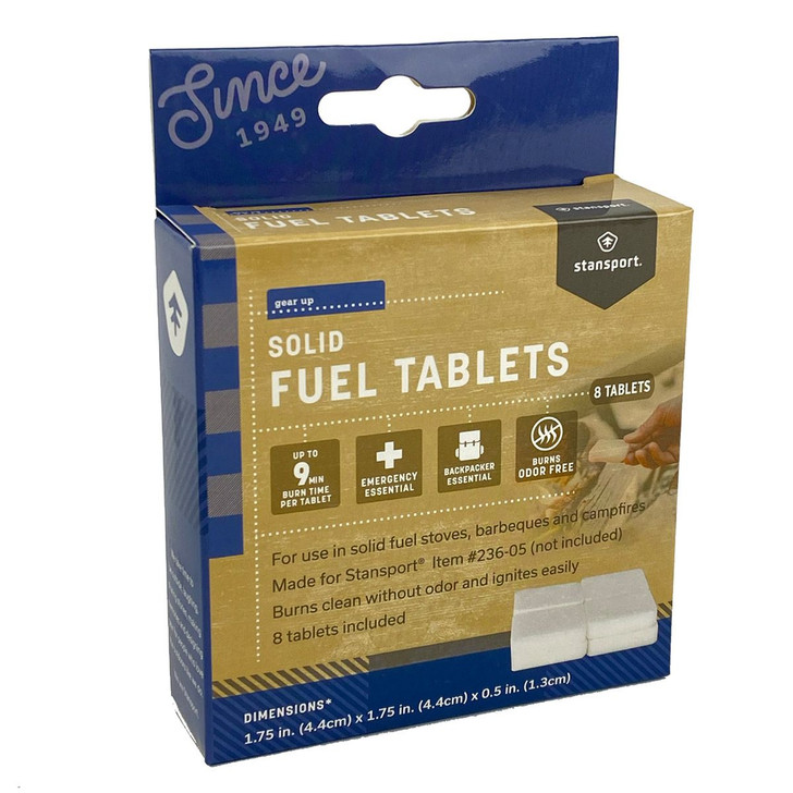 Stansport Fold-Up Stove Fuel Tablets - Box of 8