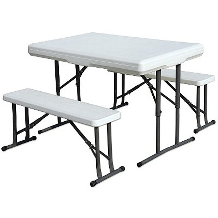 Stansport Folding Table with Bench Seats 44'' x 26'' x 28''