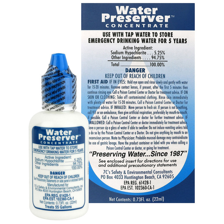 Water Preserver Concentrate 55 Gallon - Emergency Water Storage