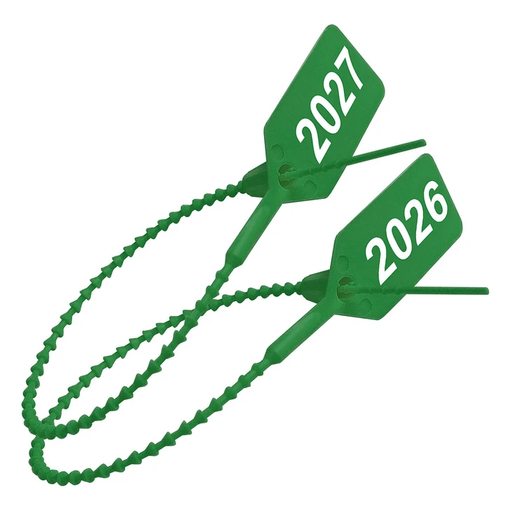 2026 or 2027 Green Extinguisher Tamper Seals