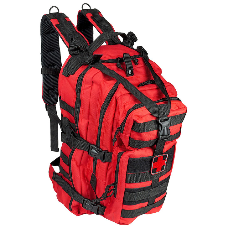 18" Tactical Medic Backpack - Red - 2400 cu. in.