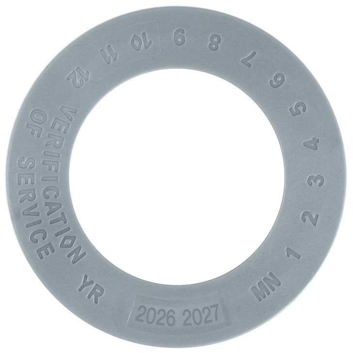3/4" Dia. Verification of Service Collar - Gray
