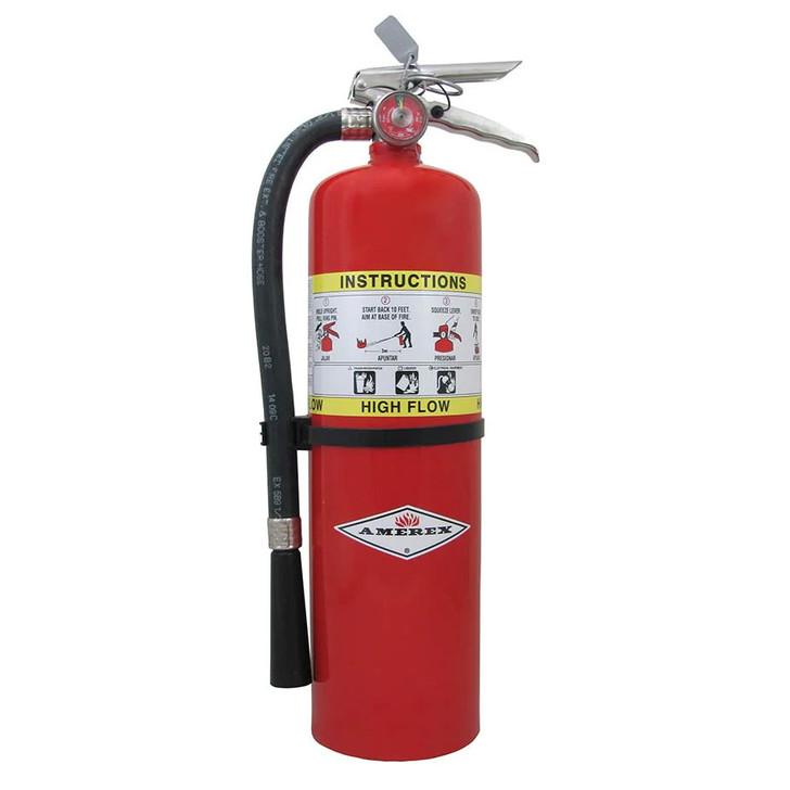 Amerex High Flow 10lb ABC Dry Chemical Fire Extinguisher - 720HF