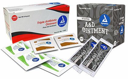 Dynarex A&D Aftercare 144 Foil Pack Box