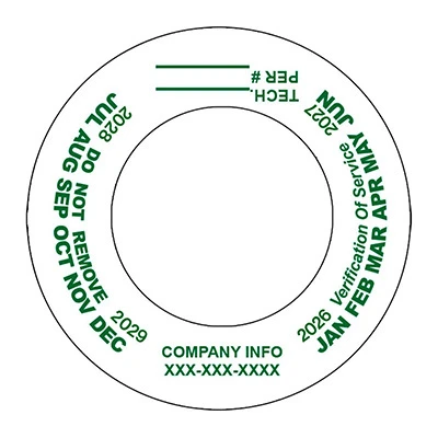 Fire Extinguisher Verification of Service Collars