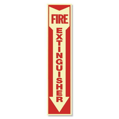 Glow In The Dark Fire Extinguisher Arrow Sign - 4