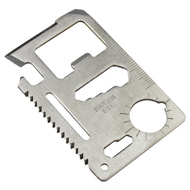 11 Function Survival Tool - Wallet Size - Camping Tools Supplies