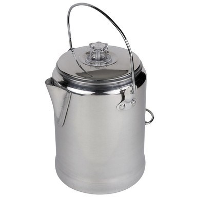 Stansport 277 Aluminum Percolator Coffee Pot 9-Cup - Camping