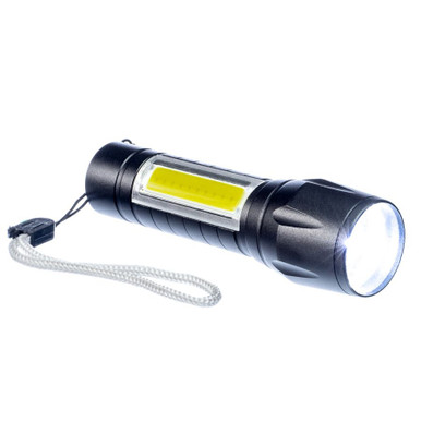 500 Lumen LED Emergency Flashlight - Adjustable Zoom with SOS and Strobe