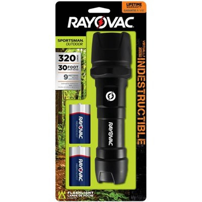 Rayovac Virtually Indestructible 2D Sportsman Outdoor Flashlight