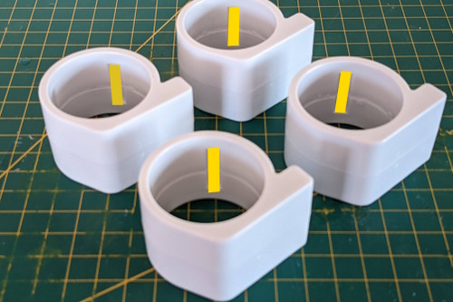 Replacement/Additional rings for Galican/Bing/Callieway 32mm poles (x4 white)