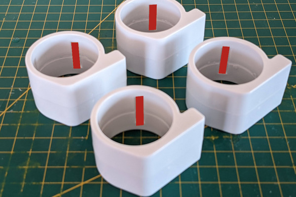 Replacement/Additional rings for 35mm (FirstContact) poles (x4 white)