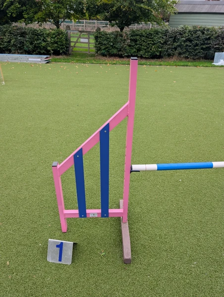 Breakaway jump pole