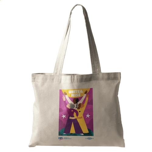 Unite & Rise Illustration - Full Color (Natural Canvas Tote)