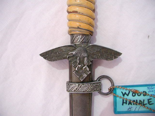 German 2nd Luftwaffe Rare Painted Wood Grip by Klass *  #396